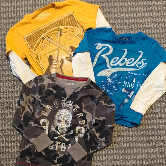 Arizona Jean Company Other - Arizona Jean Company Blue, Yellow, and Camouflage Long Sleeve Tees